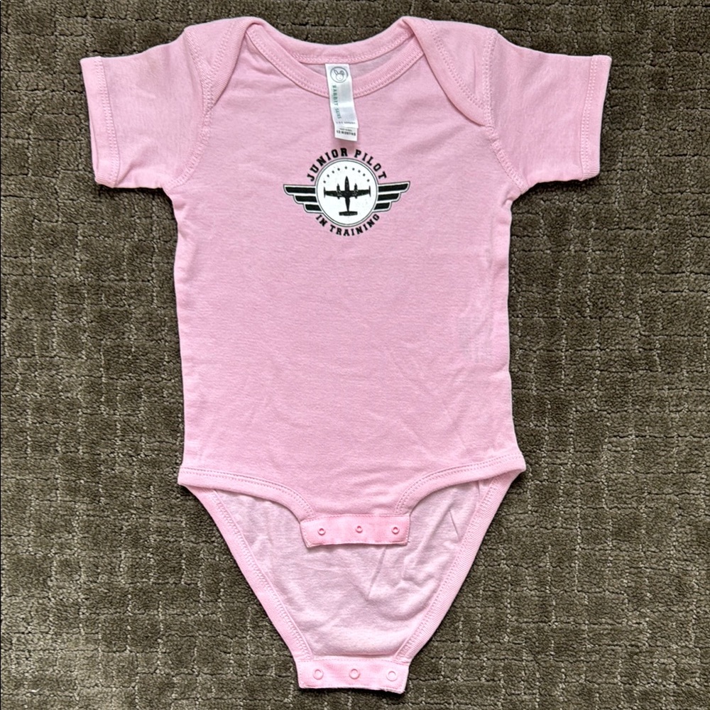 Rabbit Skins Pink Bodysuit Soft Cotton One Piece